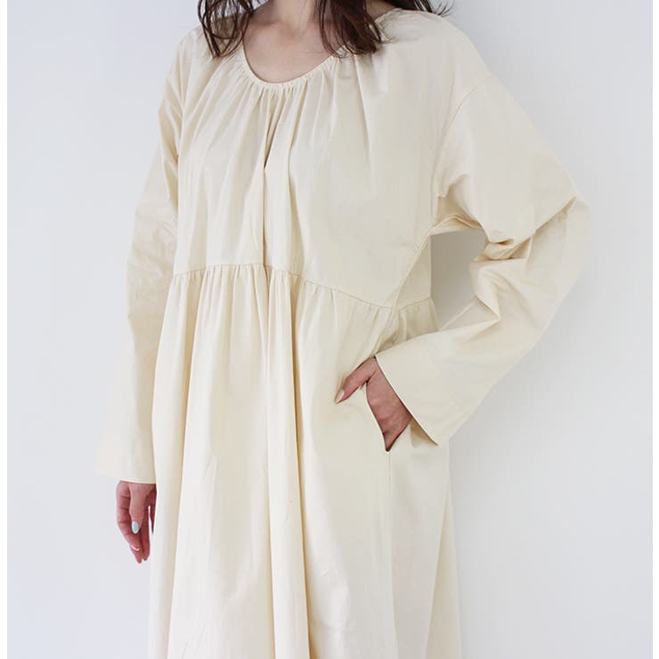 ラウンドネックコットンワンピース | MODE ROBE | 詳細画像14 