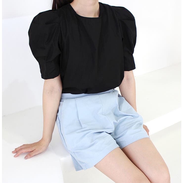 バックギャザーリボンパフショルダートップス | MODE ROBE | 詳細画像13 