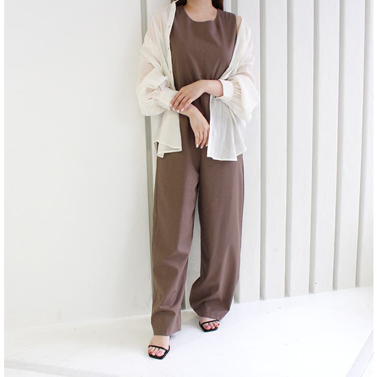 ノースリーブオールインワン[品番：MDRW0004200]｜MODE ROBE