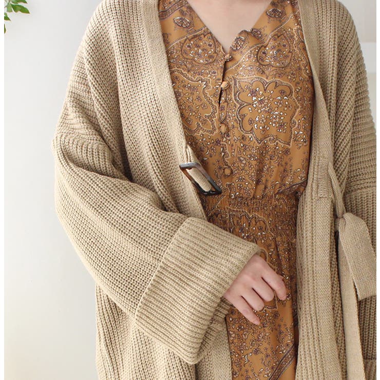 ウエストマークルーズニットカーディガン | MODE ROBE | 詳細画像11 