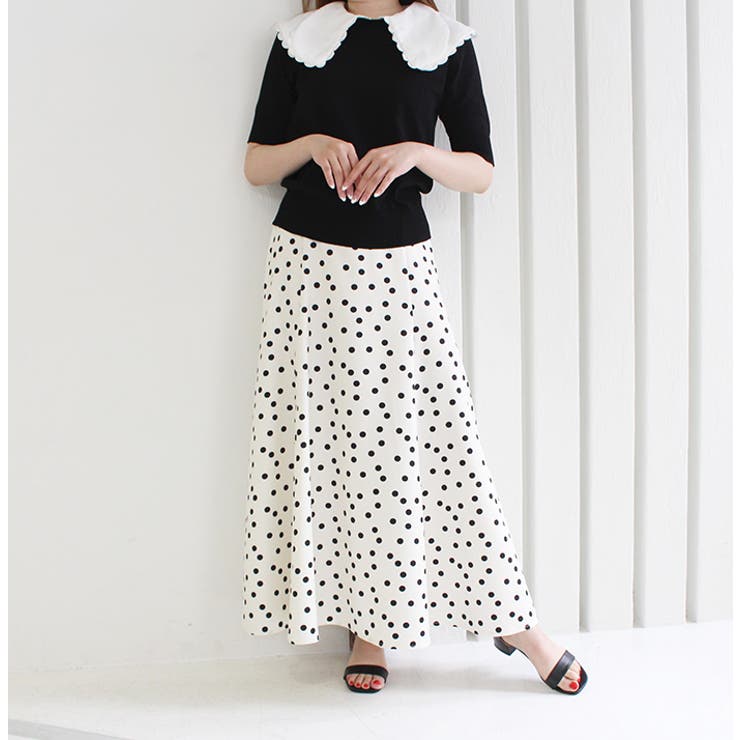 ダブルフリルセーラーカラーニットトップス | MODE ROBE | 詳細画像12 