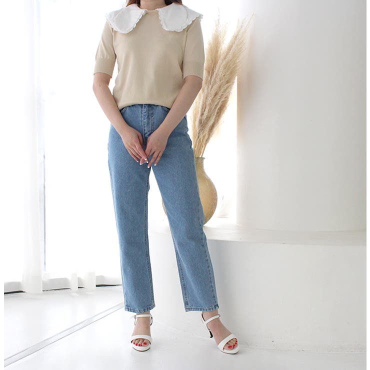 ダブルフリルセーラーカラーニットトップス | MODE ROBE | 詳細画像17 