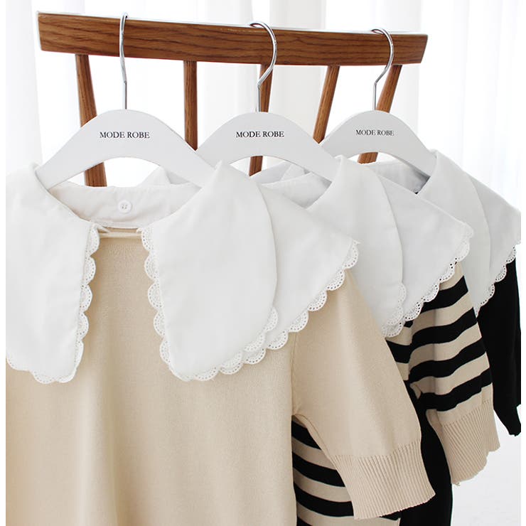 ダブルフリルセーラーカラーニットトップス | MODE ROBE | 詳細画像9 