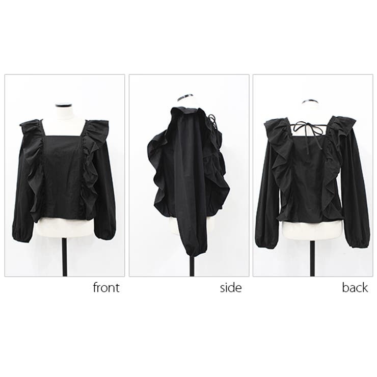 スクエアネックフリルブラウス | MODE ROBE | 詳細画像20 