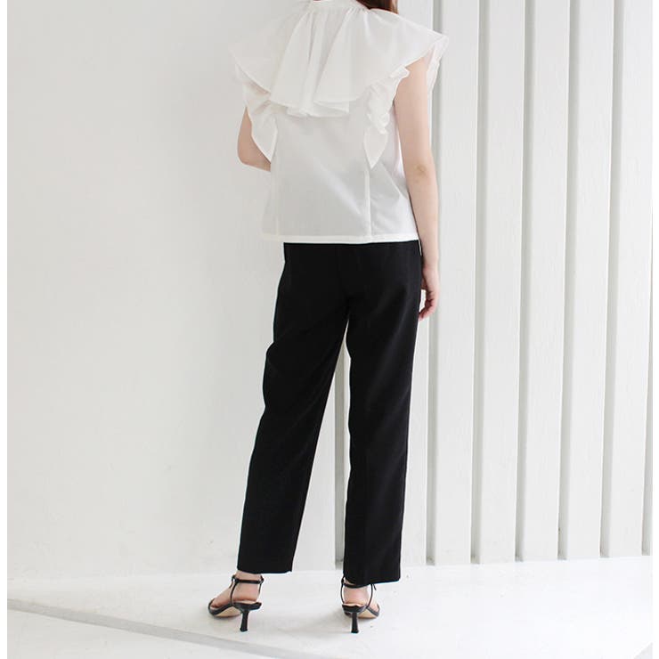 ダブルフリルノースリーブブラウス | MODE ROBE | 詳細画像7 