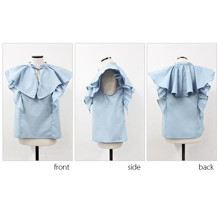 ダブルフリルノースリーブブラウス | MODE ROBE | 詳細画像31 