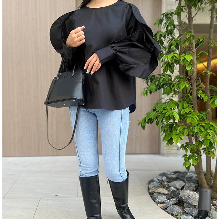 フリルスリーブブラウス | MODE ROBE | 詳細画像13 