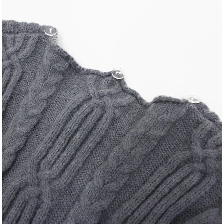 ファーカラーニットカーディガン | MODE ROBE | 詳細画像21 