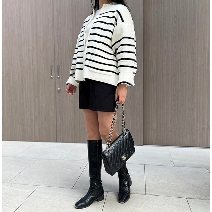 ボーダーポケットブルゾン | MODE ROBE | 詳細画像3 