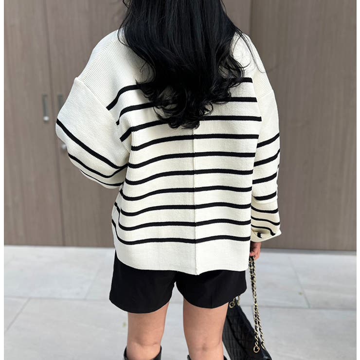 ボーダーポケットブルゾン | MODE ROBE | 詳細画像4 