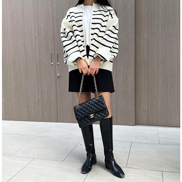 ボーダーポケットブルゾン | MODE ROBE | 詳細画像5 