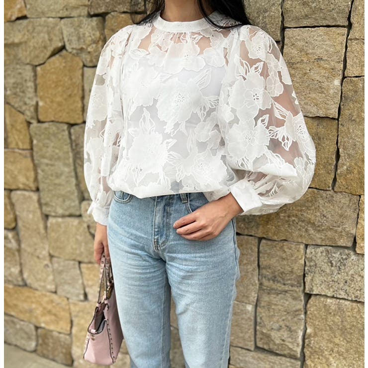 フラワーオパールブラウス | MODE ROBE | 詳細画像2 