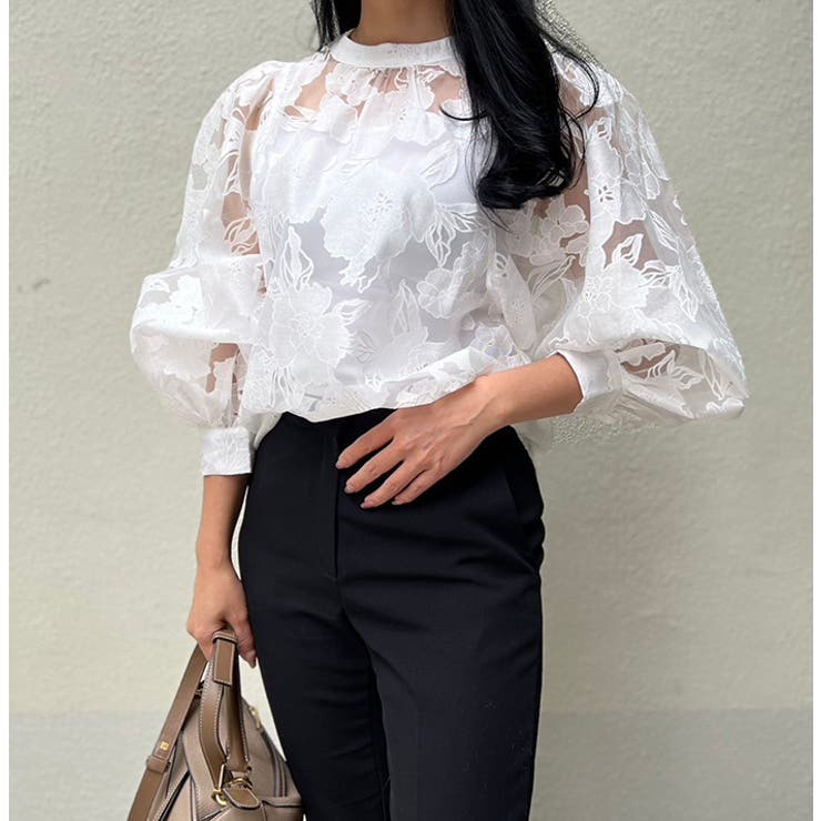 フラワーオパールブラウス | MODE ROBE | 詳細画像9 