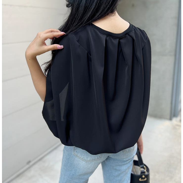 ケープマントノースリーブトップス[品番：MDRW0004457]｜MODE ROBE