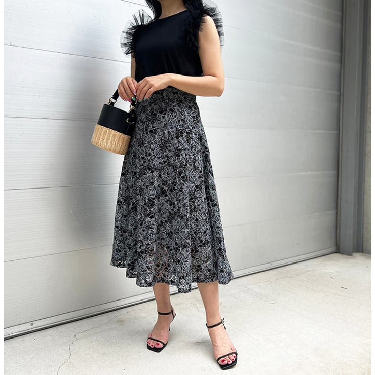 ショルダーフリルチュールレイヤードトップス | MODE ROBE | 詳細画像6 