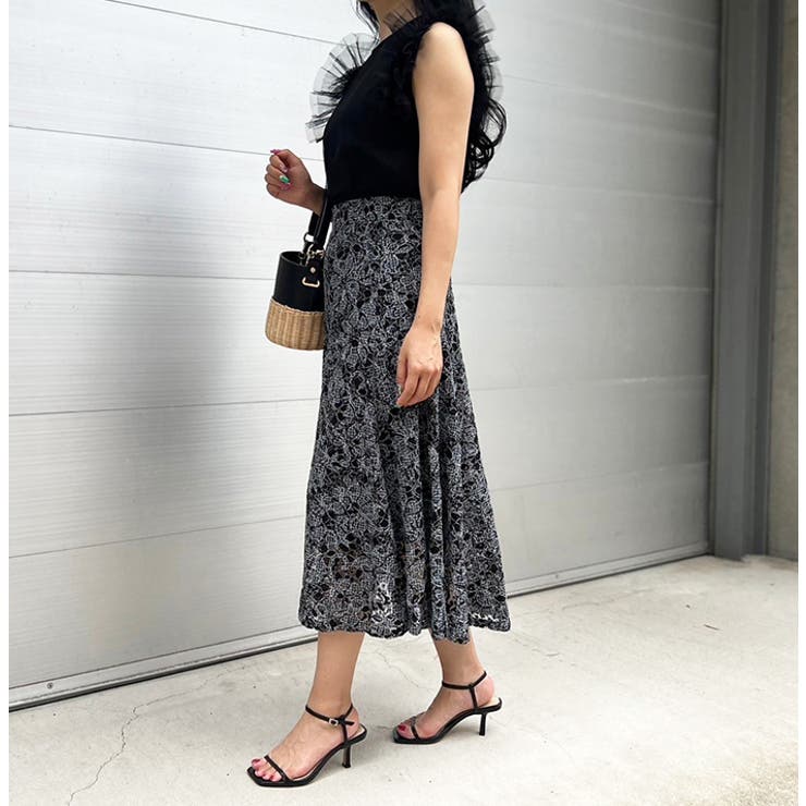 ショルダーフリルチュールレイヤードトップス | MODE ROBE | 詳細画像7 