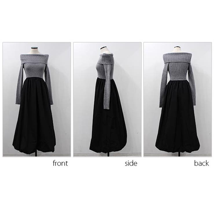 オフショルニットドッキングワンピース | MODE ROBE | 詳細画像18 