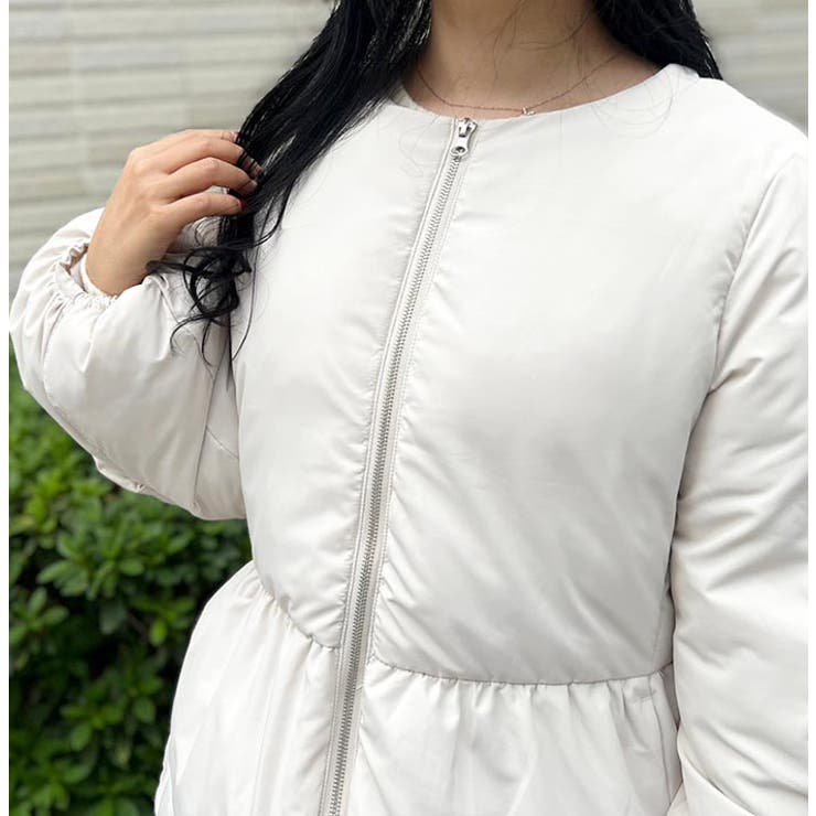 ジップフレア中綿ジャケット[品番：MDRW0004468]｜MODE ROBE
