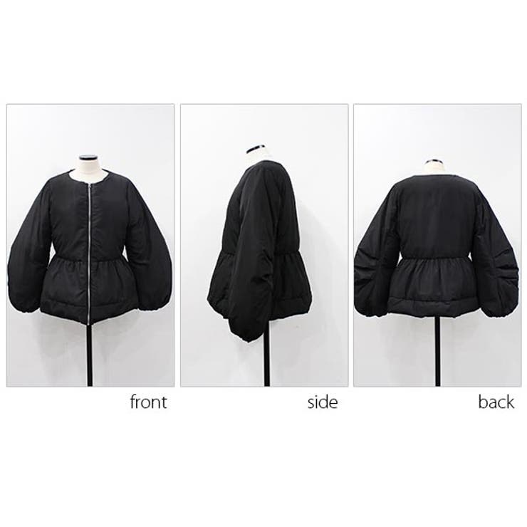 【メーカー直送】 ジップフレア中綿ジャケット[品番：MDRW0004468]｜MODE ROBE ジャケット・アウター