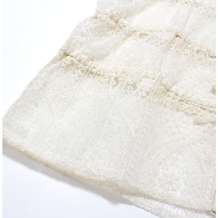 レースリボンショートブラウス | MODE ROBE | 詳細画像11 