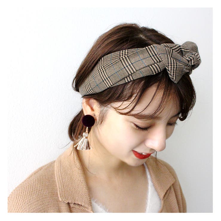 グレンチェックロングリボンヘアバンド ヘアバンド ターバン 品番 Mdrw Mode Robe モードローブ のレディースファッション通販 Shoplist ショップリスト