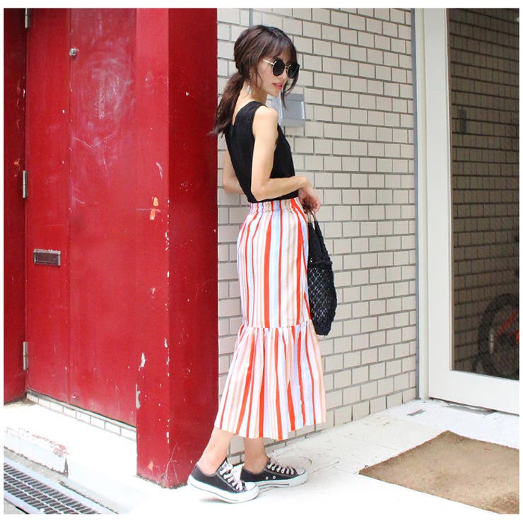 マルチストライプスカート マーメイドスカート ストライプ 品番 Mdrw Mode Robe モードローブ のレディースファッション 通販 Shoplist ショップリスト