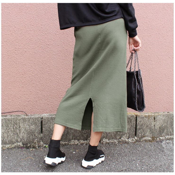 ワッフルスカート ワッフル ロングスカート[品番：MDRW0003365]｜MODE 