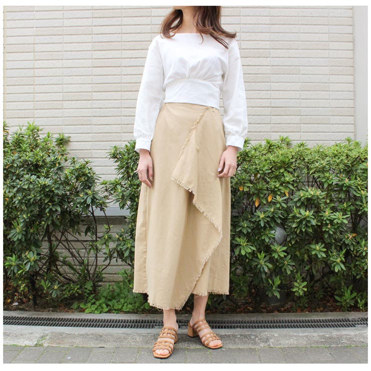 フリンジカットラップスカート | MODE ROBE | 詳細画像3 