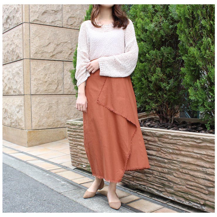 フリンジカットラップスカート | MODE ROBE | 詳細画像13 