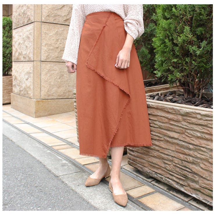 フリンジカットラップスカート | MODE ROBE | 詳細画像14 