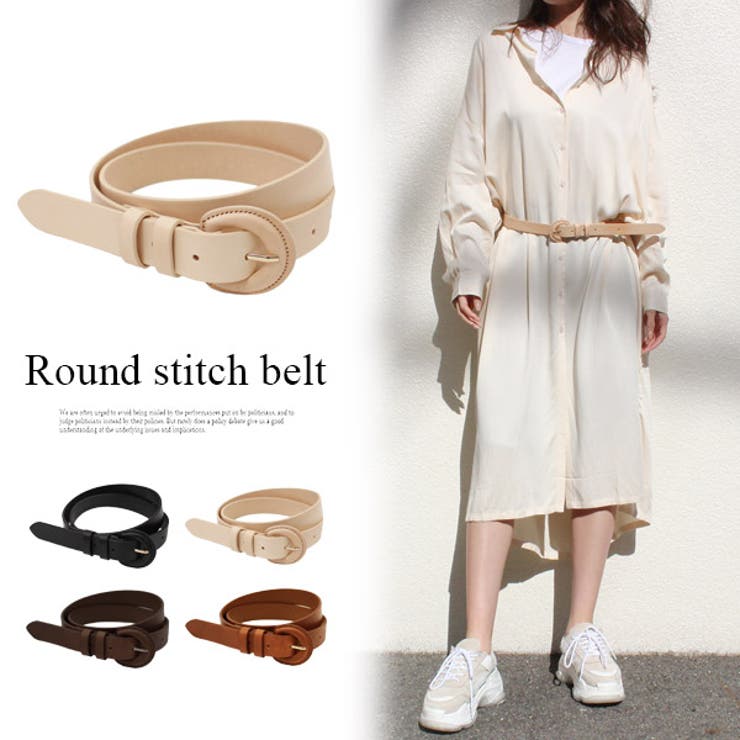 ラウンドステッチベルト ベルト ブラック 品番 Mdrw Mode Robe モードローブ のレディースファッション通販 Shoplist ショップリスト