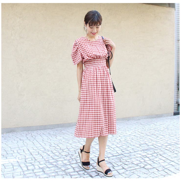ギンガムチェックワンピース ギンガムチェック チェック 品番 Mdrw Mode Robe モードローブ のレディースファッション通販 Shoplist ショップリスト