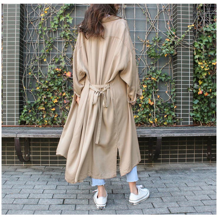 17280円/新品/ストロベリーフィールズ/シャツワンピース/コート ベージュ 17280円/新品/ストロベリーフィールズ/シャツワンピース/コート