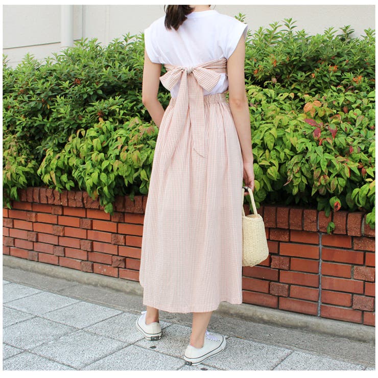 ストライプベアワンピース | MODE ROBE | 詳細画像7 