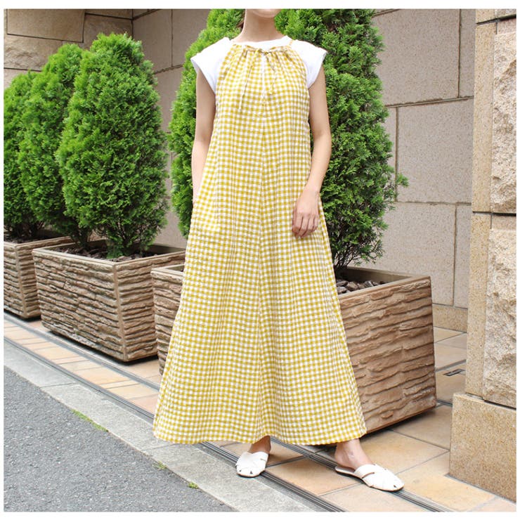 ギンガムチェックホルターワンピース チェック ワンピース 品番 Mdrw Mode Robe モードローブ のレディースファッション通販 Shoplist ショップリスト