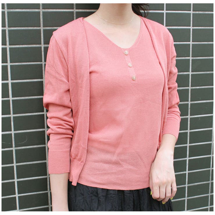 キャミ＆カーデセット キャミソール ノースリーブ | MODE ROBE | 詳細画像5 