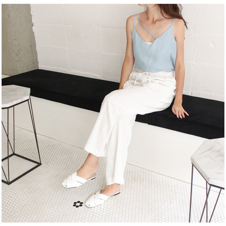 アシメキャミソール キャミソール ブラック | MODE ROBE | 詳細画像15 