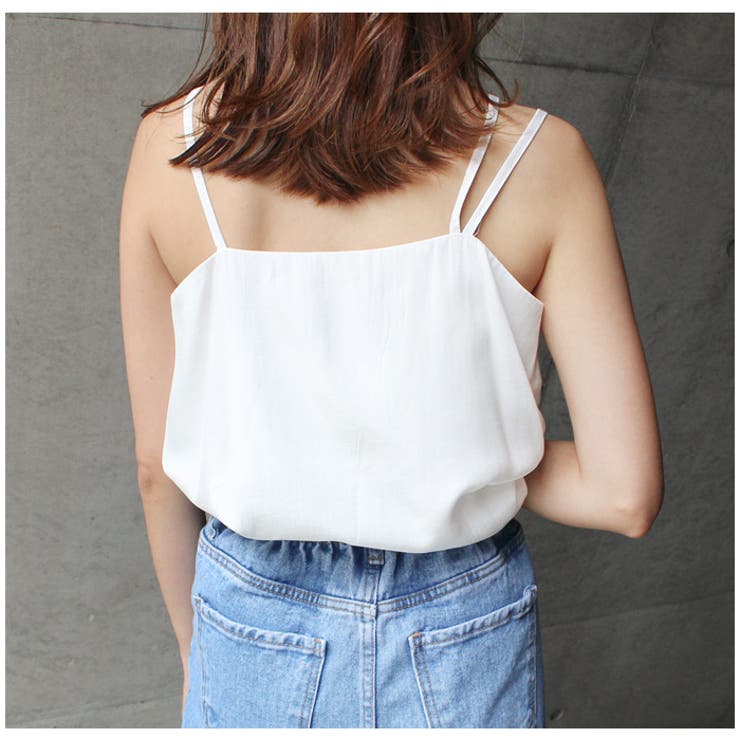 アシメキャミソール キャミソール ブラック | MODE ROBE | 詳細画像9 