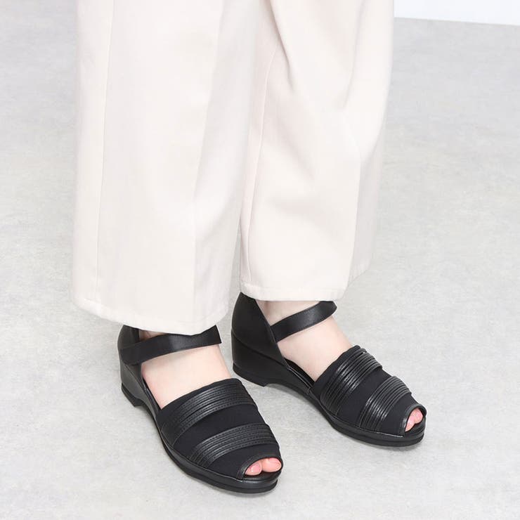 【3E】チュールメッシュサンダル | Mode et Jacomo×ing | 詳細画像1 