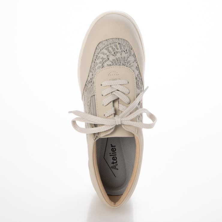 【3E】レース素材ファスナー付きスニーカー | Mode et Jacomo×ing | 詳細画像13 