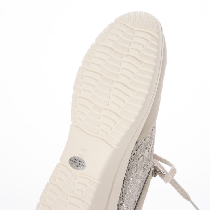 【3E】レース素材ファスナー付きスニーカー | Mode et Jacomo×ing | 詳細画像14 