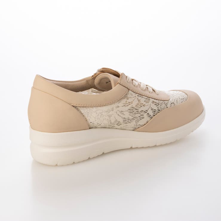 【3E】レース素材ファスナー付きスニーカー | Mode et Jacomo×ing | 詳細画像2 