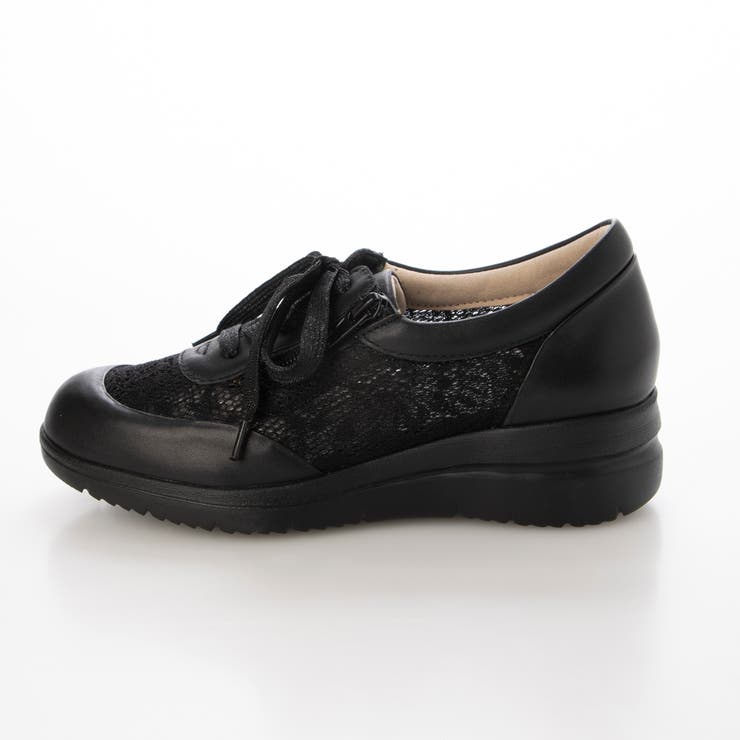 【3E】レース素材ファスナー付きスニーカー | Mode et Jacomo×ing | 詳細画像6 