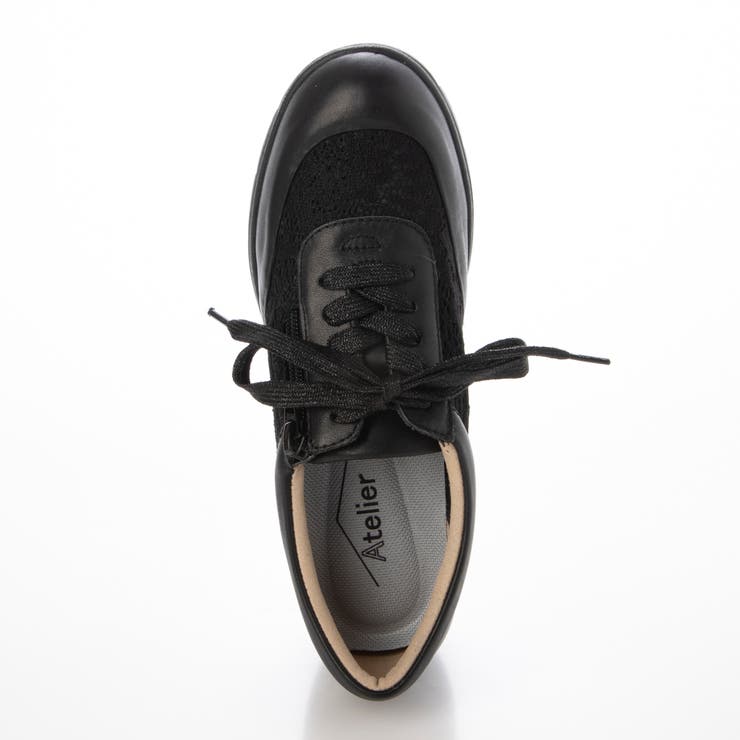 【3E】レース素材ファスナー付きスニーカー | Mode et Jacomo×ing | 詳細画像8 