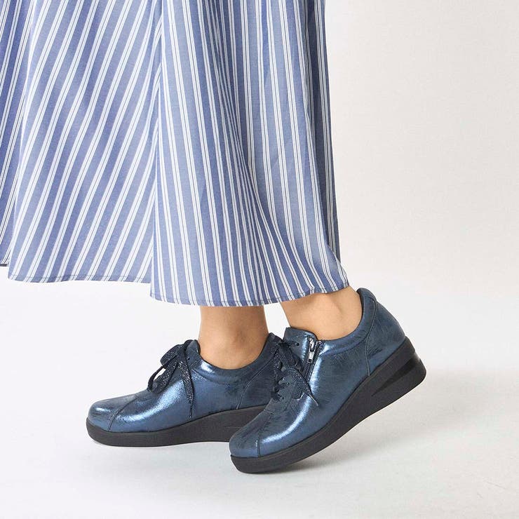 【3E】ファスナー付きヒールアップスニーカー | Mode et Jacomo×ing | 詳細画像2 