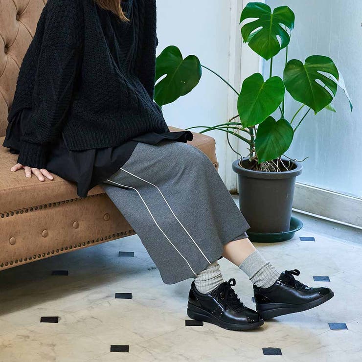 【3E】ファスナー付きヒールアップスニーカー | Mode et Jacomo×ing | 詳細画像10 