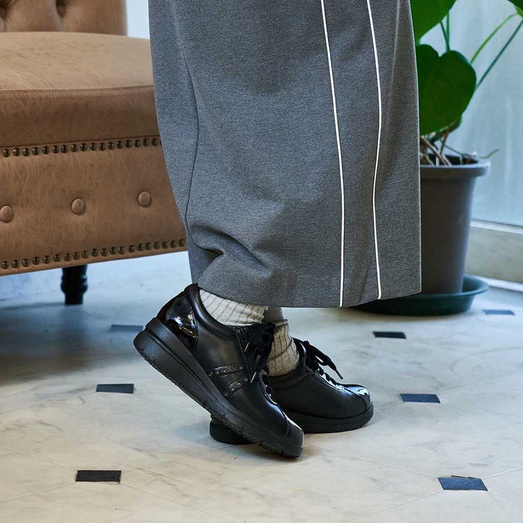 【3E】ファスナー付きヒールアップスニーカー | Mode et Jacomo×ing | 詳細画像3 