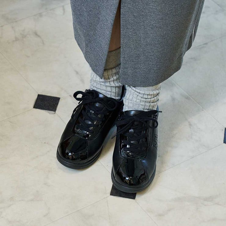 【3E】ファスナー付きヒールアップスニーカー | Mode et Jacomo×ing | 詳細画像6 