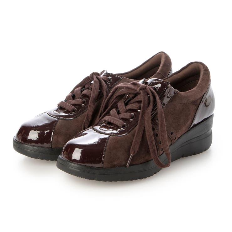 ワインコンビ | 【3E】ファスナー付きヒールアップスニーカー | Mode et Jacomo×ing