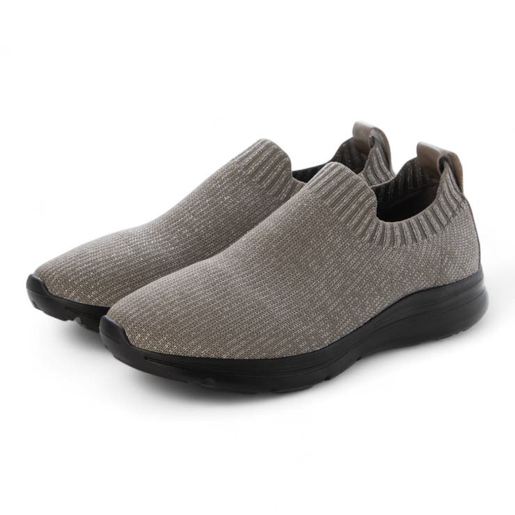 ダークグレーキジ | 【レイン対応】ニットスリッポンスニーカー | Mode et Jacomo×ing